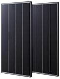 【GWSOLARソーラーパネル100W 影に強い太陽光パネル!　2枚お買い得セット 】【12V充電用 5.5A / 4並列】【24V充電用 / 2枚直列接続】単結晶PERC・Eclipse Off-g