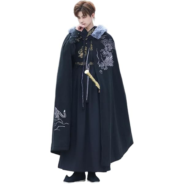 花神記遊園驚夢　中国唐代捺染漢服マントポンチョチャイナ服　帽子女　秋冬　ふわふわ 花神記遊園驚夢 中国唐代捺染漢服マントポンチョチャイナ服 帽子