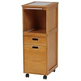 キッチンワゴン　ナチュラル　幅31×奥行42×高さ85cm　MW-6709NA