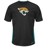 NFLジャクソンビルジャガーズ半袖合成Tee、3 x、ブラック