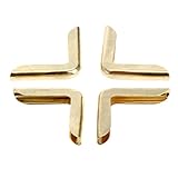 100個入り アルバム ブック コーナープロテクター 金属 ブラケットプロテクター 装飾 ゴールデン C103