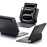 ESR iPad Pro 11 キーボード付きケース Rebound 360シリーズ (M5/M4, 2025/2024) 磁気スタンド付き 脱着可能保護ケース ブラック