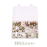 uxcell スプリング式ホースクリップ 7 サイズ スプリングクリップ 燃料 オイル ウォーターホース クリップ パイプ チューブ クランプ ファスナー 98個入り