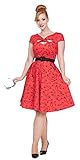 Voodoo Vixen - Connie Red Flared 50s dress M