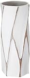 Torre & Tagus 902231B Machado Carved Resin Vase, Tall, White [並行輸入品]