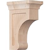 Ekena Millwork BKTW02X04X06GORO 2 1/2W x 4D x 6H Small Gomez Wood Bracket, Red Oak by Ekena Millwork