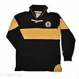 Boston Bruins Old Time Hockeyジェリーブラック&ゴールド切り替え長袖クルー XL
