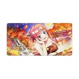 五等分の花嫁 中野二乃 ゲーミングマウスパッド 大型 アニメ マウスパッド キャラクター キーボードマット 水 耐久性良い 滑り止めゴム底 ゲーミングマウスパッド 大型 可愛い デスクマット レザー 超大型 デスクパッド おしゃれ プレイマット アニメキャラ オフィス自宅兼用 アニメ・萌えグッズ 30x60cm