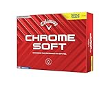 キャロウェイ(Callaway) ゴルフボール CHROME SOFT YLW 24 TRIPLE TRACK 1ダース(12個入り) 3ピース構造 トリプル・トラック イエロー