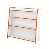 【JAJAN】ほんだな　ワイド 幅93cm　オレンジ［完成品][おまけ付き]【知育家具EVAキッズシリーズ】GR-93HO_s