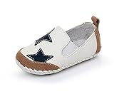 Genda 2Archer(JP)　 ベビーシューズ　ベビース　ニーカー　スリッポン　星柄　男の子　女の子　レザー　本革　赤ちゃん用　キッズ　シューズ　子供靴　シンプル　履きやすい　滑り止め　スリップ