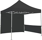 Exhibitor's Handbook TNT-3MX3M-HLF-K-BLK Zoom Popup Tent Half Wall Kit Hardware Only 10' Black [並行輸入