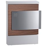 ユニソン おしゃれ郵便ポスト クルム（ウォールナット） 左開き仕様 郵便受け