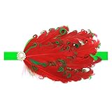 Zhhlaixing ベビー小物 Kids Baby Girls Soft Elastic Feathers Headband Hairband Hair Accessories for Christ