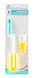 哺乳瓶ブラシ ナノテクノロジー採用　超高密度 哺乳瓶ブラシ Grace Kids Clover Sponge Bottle and Nipple Brush 1 Set