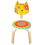 Sassafras Painted Wooden Cat Chair Furniture [並行輸入品]
