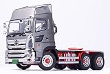 プラッツ×ケンクラフト 1/50 日野プロフィアSS 6×4 ハイルーフ ライトガンメタリック 現行モデル 塗装済ダイキャストモデル完成品 KK1300SSGM