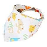 【ノーブランド品】 コットン　ベビー　ビブ　唾液タオル　幼児　バンダナト　ライアングル　ヘッド　スカーフ　かわいい　10パターン選べる - パターン5