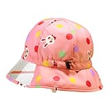 (ミキハウス)mikihouse サイズ調節付き☆総柄レインハット(雨用帽子) Ｍ(48-52cm) ピンク（08）