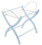 Izziwotnot Wicker Moses Basket Stand (Blue) by Izziwotnot