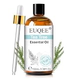 EUQEE ティーツリー エッセンシャルオイル アロマオイル 天然100％ 精油 100ml ティーツリーオイル アロマ 加湿器・ディフューザー・アロマストーン・お風呂