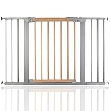 BabyDan True Pressure Avantgarde Baby Safety Stair Gate Silver Beech All Widths (109.7cm-117.1cm) by