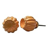 IndianShelfのセット2ハンドメイドセラミックオレンジ傘キャビネットハンドルドアノブ引き出しPulls 20 Knobs of 1.50" オレンジ SCMK-75-1-20