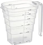 山崎実業(Yamazaki) マグネット 段々 計量カップ 500ｍL ホワイト 約W15×D8.6×H11.8cm タワー tower 上からメモリが見やすい メジャーカップ 6921