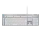 【Amazon.co.jp限定】Logicool G ロジクール G ゲーミングキーボード G813 ホワイト 有線 薄型 GLスイッチ タ