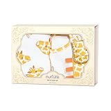 C.R. Gibson Baby Dumpling "Little Fair" Bib and Burp Set キリン よだれかけ・ゲップ用クロスのセット
