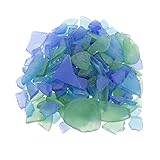 シーグラス、フォーステッドグラス、ビーチグラスの混合物-500g-1-4cm-クラフトDIY - 混合