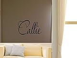 Callie男の子女の子部屋保育園ベビーキッズ名前ビニール壁引用ステッカー