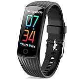 スマートウォッチ 2019最新 血圧計 心拍計 歩数計 スマートブレスレット カラースクリーン...