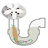 lontenrea 8パックシャワーDrainヘアキャッチャー ホワイト