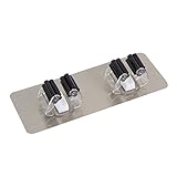 gloglowほうきモップホルダークリーニングツールオーガナイザークリーニングツールストレージラック粘着シェルフ壁掛けラック GLOGLOW3c4hx0g7n8-02