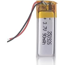 茄瓜 Amazon | 2個 3.7V 90MAH 充電式リチウムイオン電池 350926