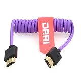 DRRI ワイヤレストランスミッター 4K 60Hz HDMI to HDMI 2.1 編組ケーブル A7RV Panasonic Lumix S5II Ninja V モニター用