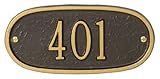 Whitehall 1340楕円形玄関ホーム/アドレスPlaque