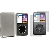 スナップオンクリア透明ハードケースカバー+スクリーンプロテクターfor Ipod Classic 80 GB 120 GB 6th 160 GB第7世代