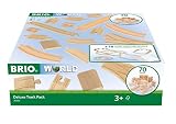 BRIO (ブリオ) 追加レールセット トラックDXパック 36030 [全70ピース] (電車 おもちゃ 木製 レール)