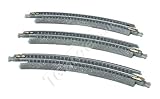 Tゲージ 曲線レール 157.5R-30° 3本セット 線路 鉄道模型 R-025