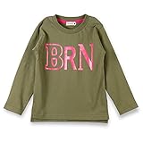 (ブランシェス) branshes BRNロゴ長袖Tシャツ 110cm カーキグリーン