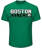 マジェスティックIsaiah Thomasボストン・セルティックス# 4 Youth NBA垂直名前と番号Tシャツ S グリーン