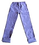 Mille Ti Rana シンプル キッズ スキニー ロング パンツ 子供用 ストレッチ ズボン (120, パープル)