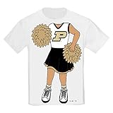 Purdue Boilermakers Heads Up 。Cheerleaderベビー/幼児用Tシャツ( 18ヶ月)