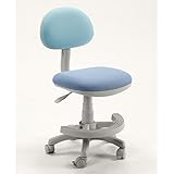 パソコンチェア イス お子様のお勉強にぴったりの、学習チェア。 モダン 背中と座面のカラーが違うかわいいチェア学習チェア＜デスクチェア　学習椅子　足置きリング付＞ ブルー