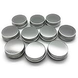 A-CRAFT 10個セット 15g 詰め替えボトル アルミ製 小分け クリームケース スクリュー缶