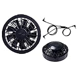 アイトス AITOZ （空調服用）ワンタッチファンブラック&ケーブルセット(2個)(FANCB2BA) AZ865936 010 ブラック F