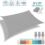 Firlar 【省エネ・目隠し・日よけ・ベランダ・バルコニー・窓・軒先】 オーニング シェー紫外線約９５％カット・日射熱約８1％カット 10*10*10ft（305*305*305cm）