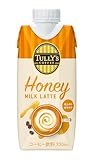 タリーズコーヒー ハニーミルクラテ 330ml×12本 キャップ付き 紙パック